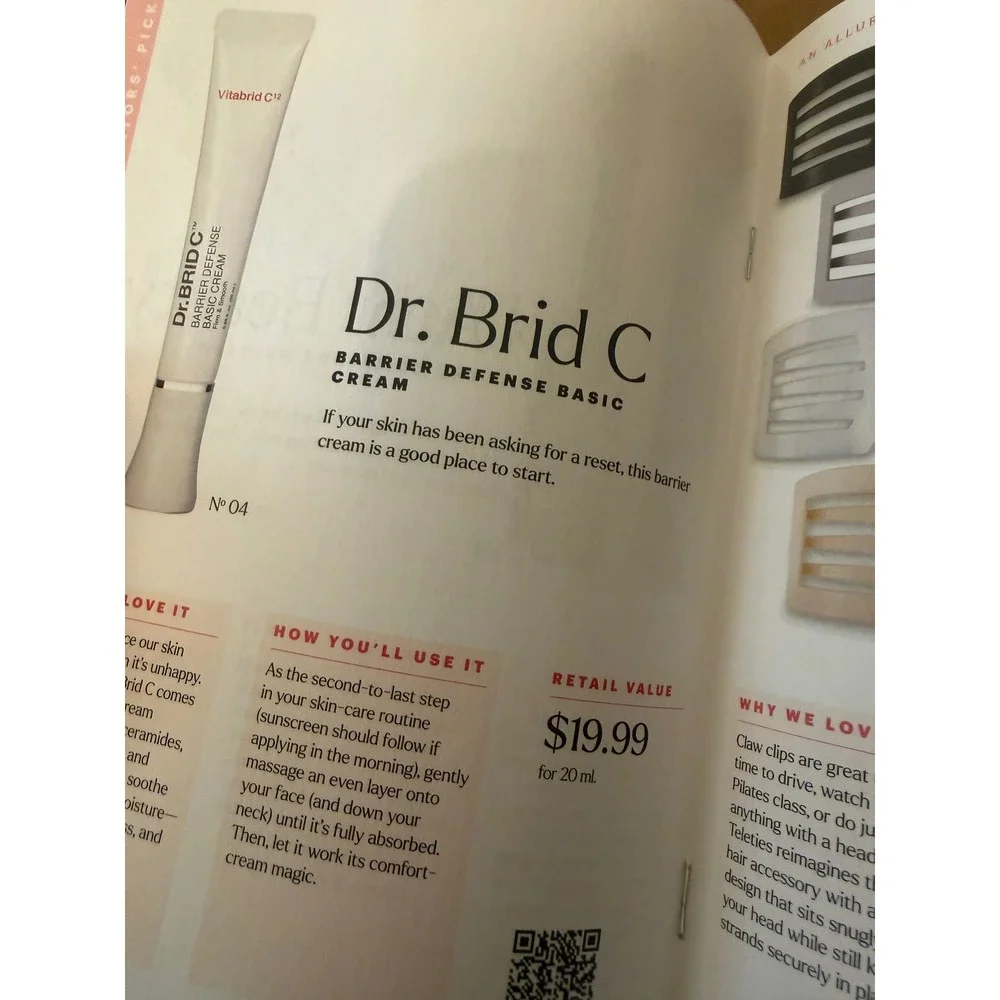 Vitabrid C12 Dr. Brid C Barrier Defense Basic Cream 20mL Hydrate & Firm NEW
